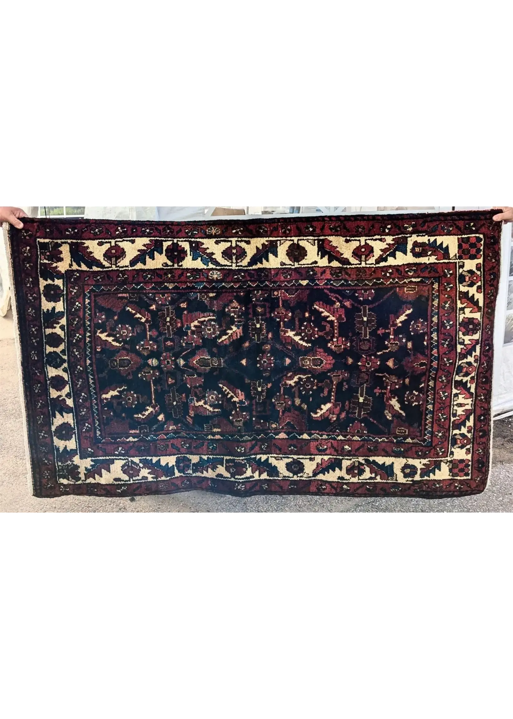 Persian Hand Knotted Nahavand Rug