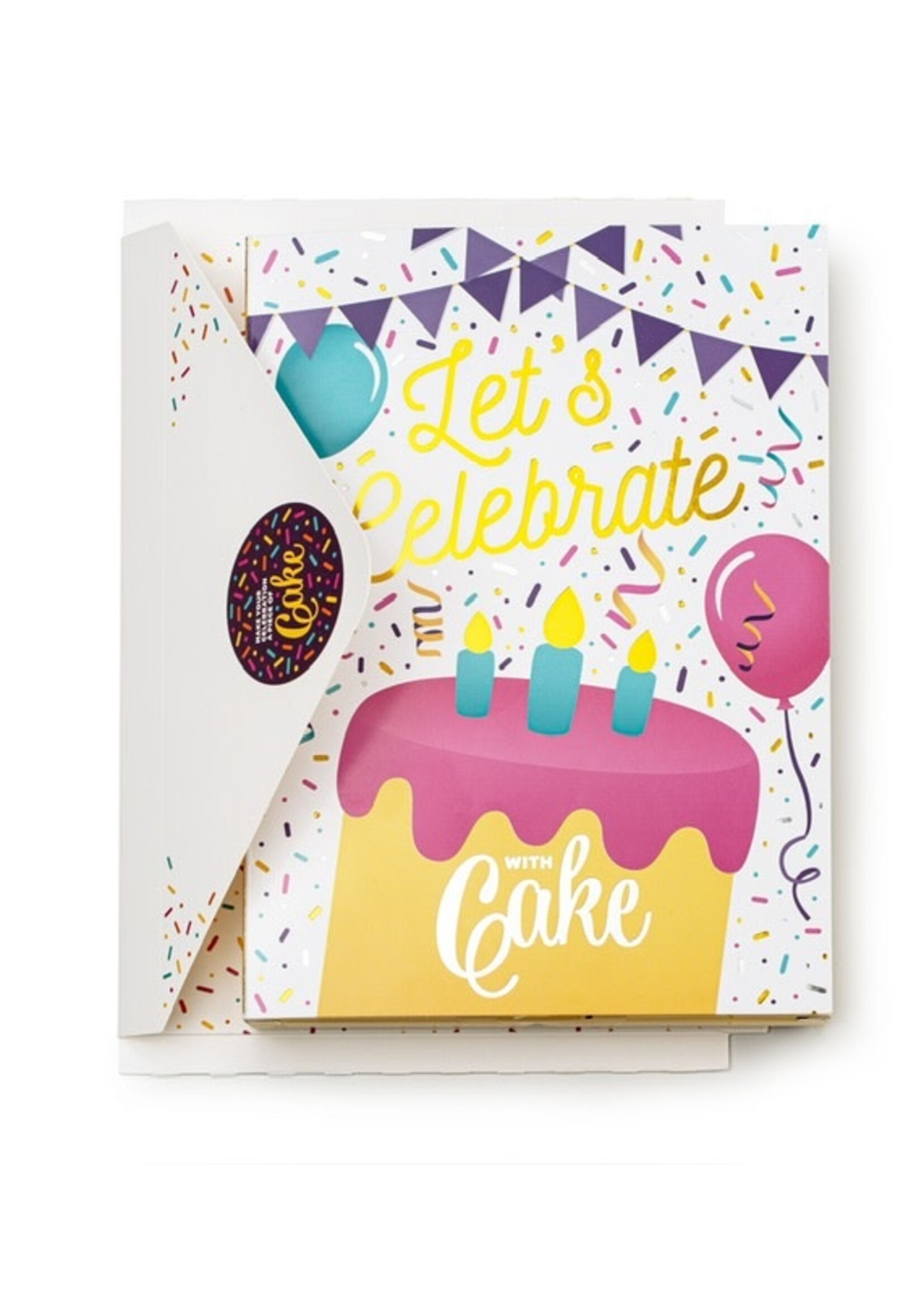 Double Chocolate Let's Celebrate Cake Card Double Chocolate Let's Celebrate Cake Card