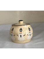 Clayworks Snowman Handcrafted Snack Jar