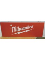 ADVERTISING SIGN "MILWAUKEE" TWO SIDED 8 X 22"H