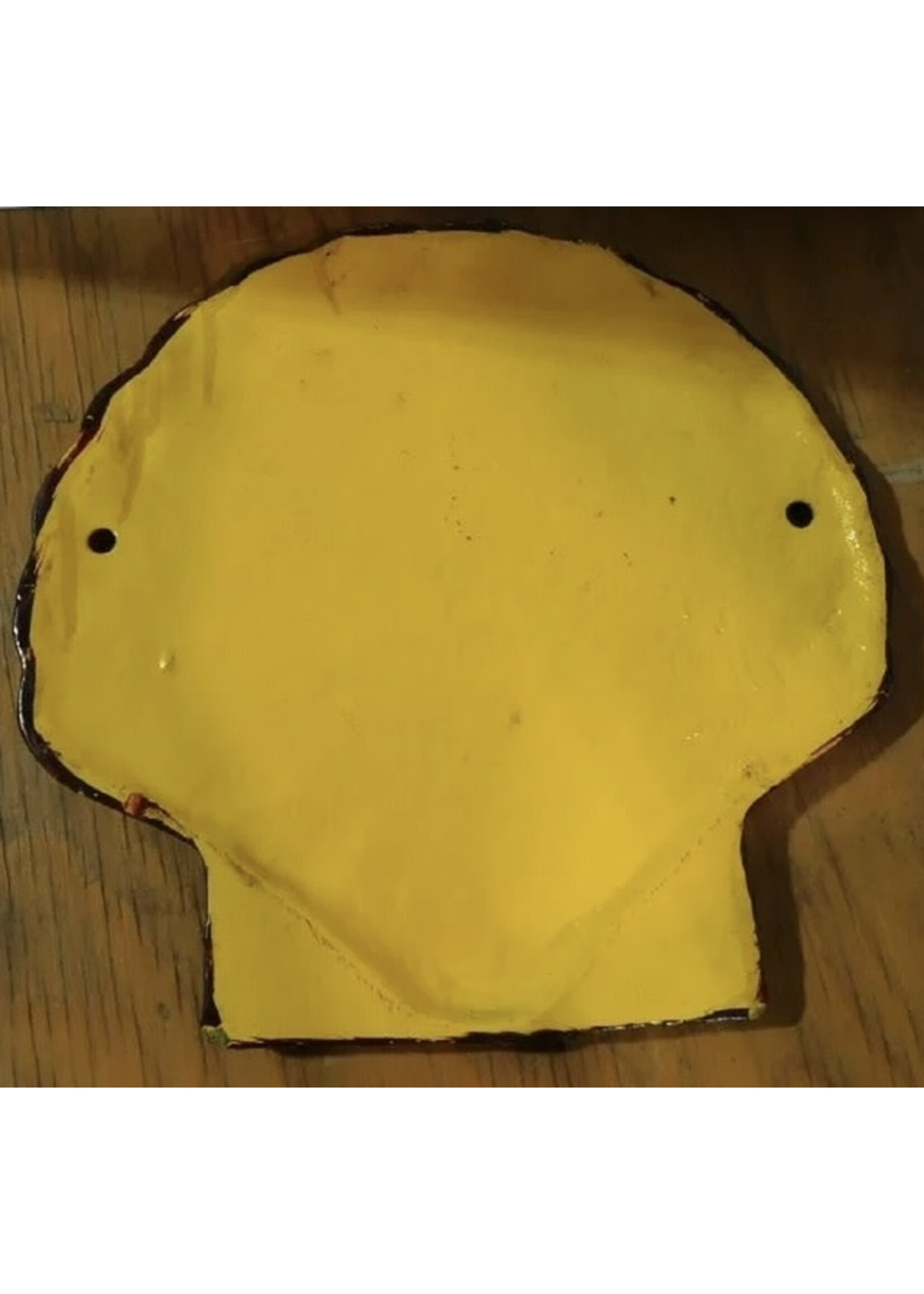 CERAMIC SIGN - GOLDEN SHELL MOTOR OIL