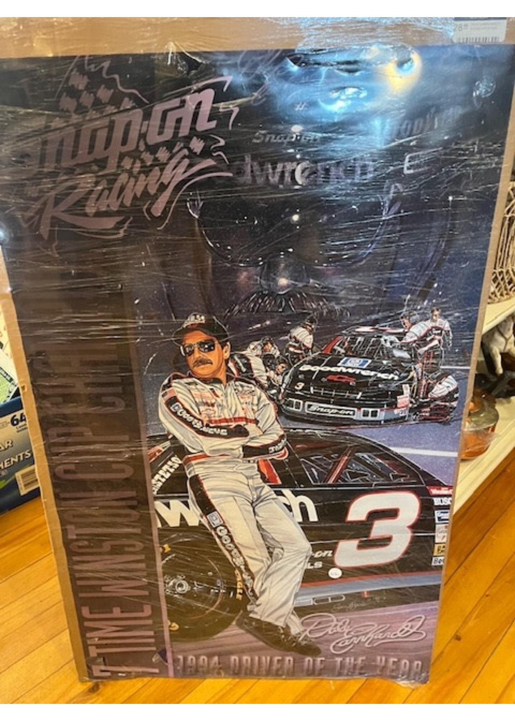 DALE EARNHARDT SIGNED POSTER 22” x 36” unframed