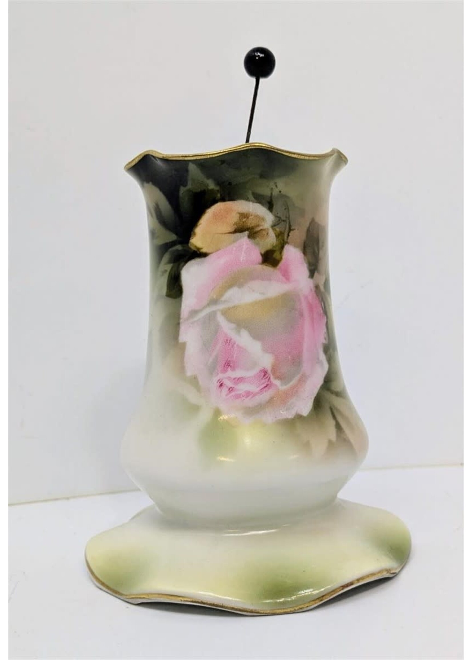 Hand Painted RS Germany Porcelain Hat Pin Holder