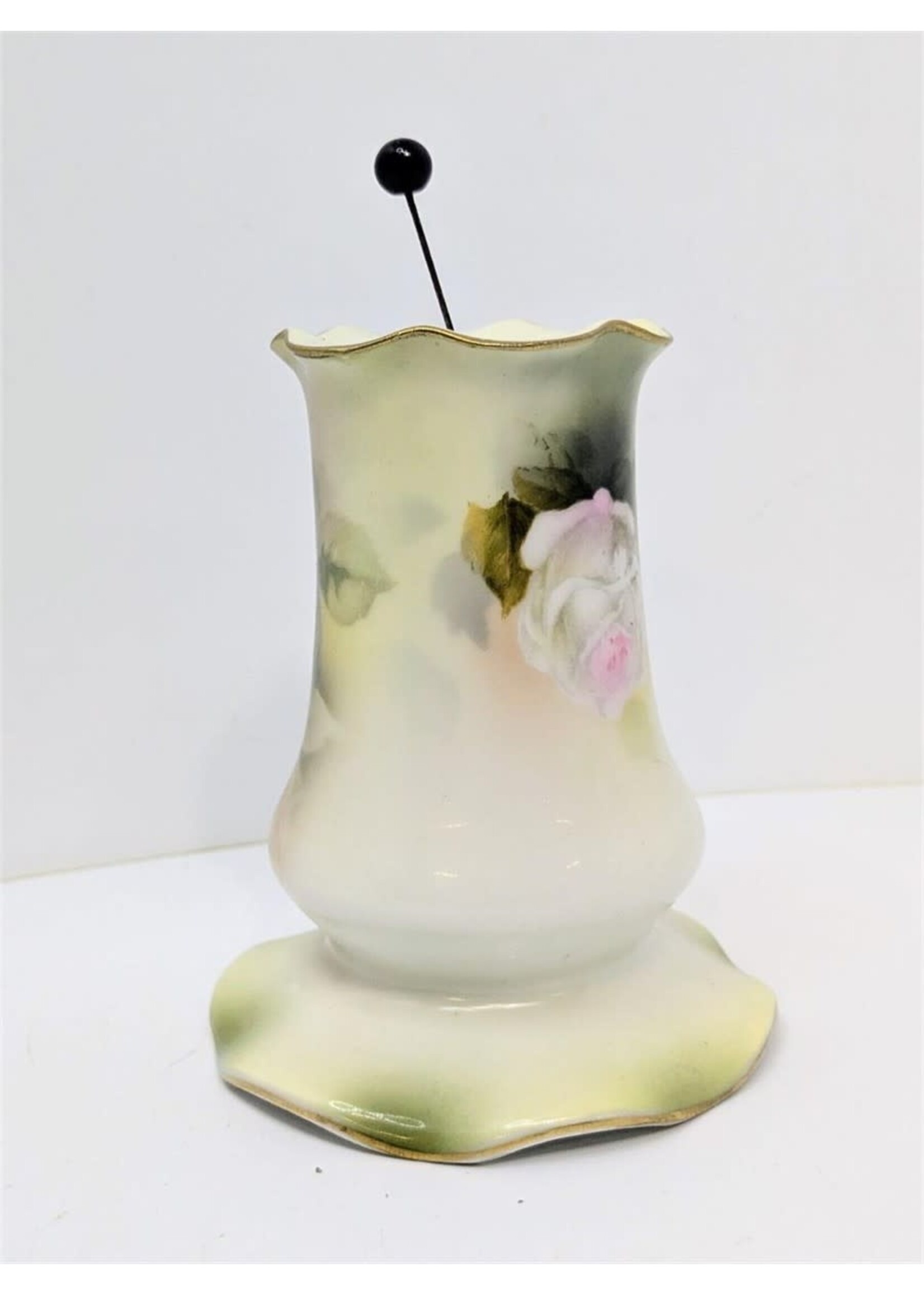 Hand Painted RS Germany Porcelain Hat Pin Holder