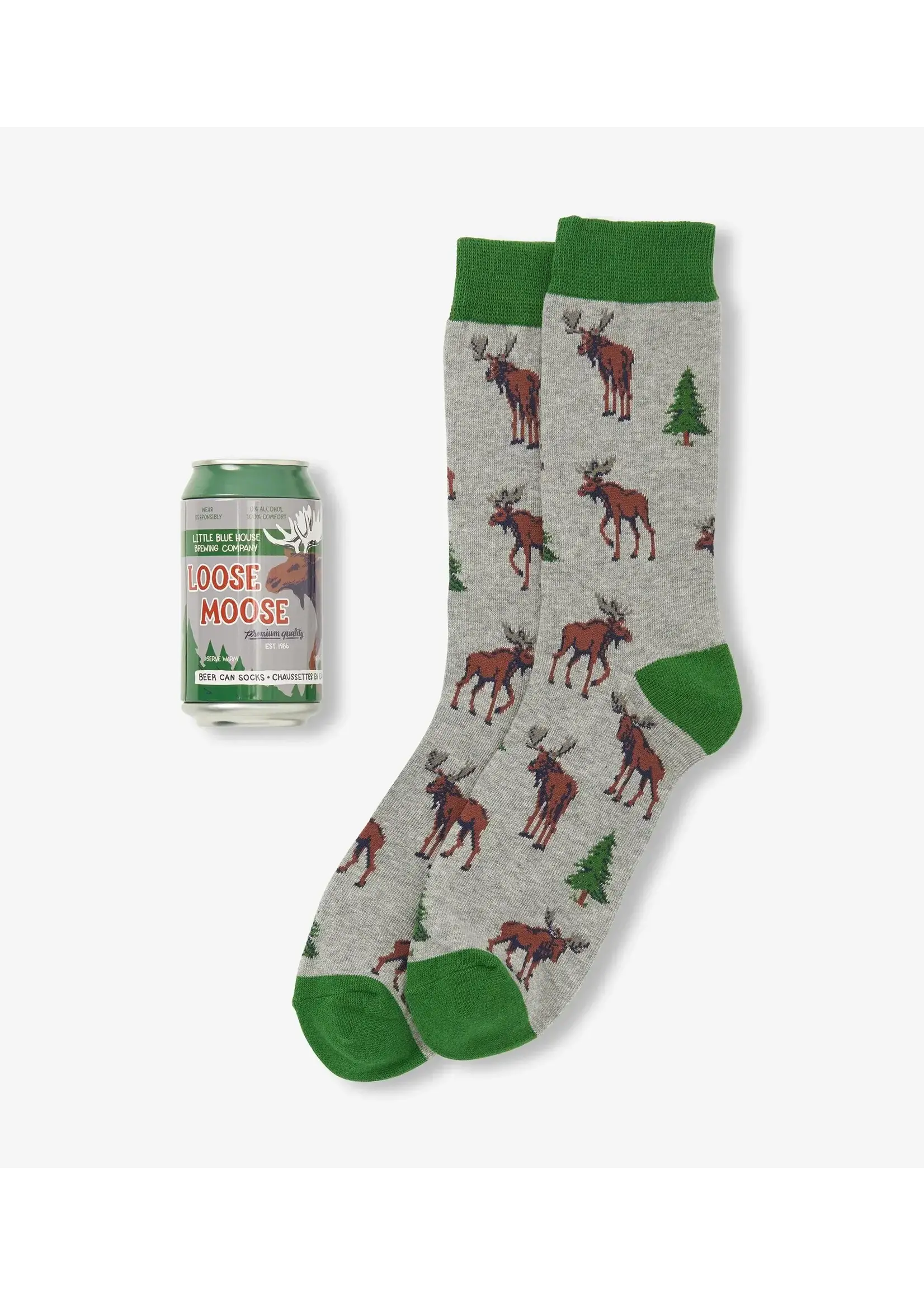 Hatley Wild Moose Men's Beer Can Socks