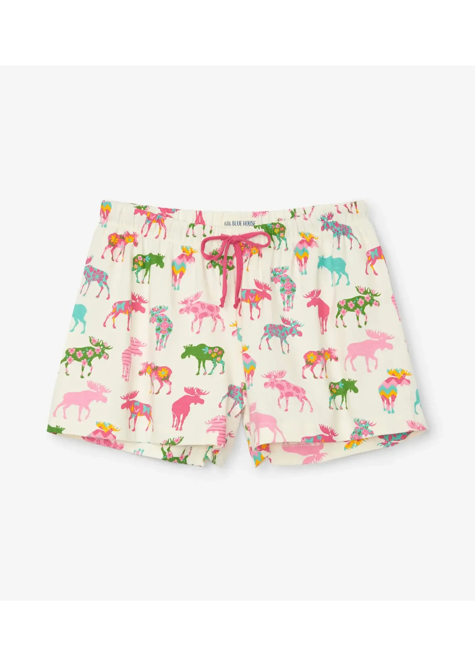 Hatley Patterned Moose Women's Sleep Shorts