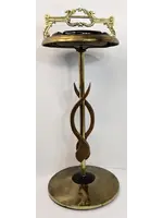 MCM Teak and Brass Floor Style Ashtray