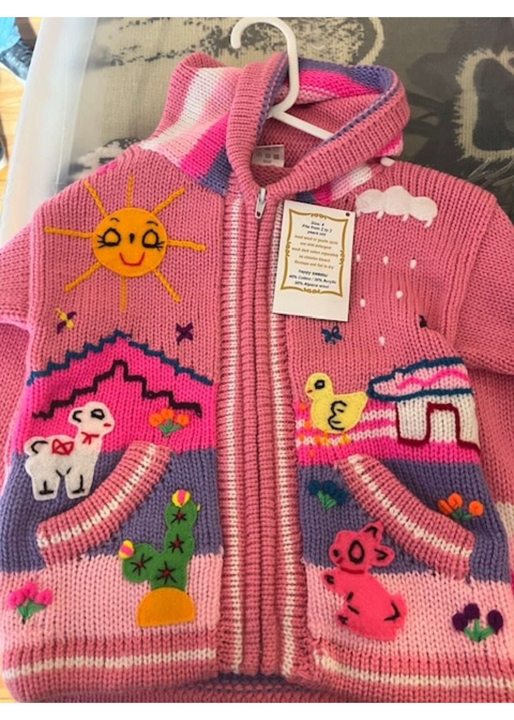 Alpaca Happy  Sweater/unlined