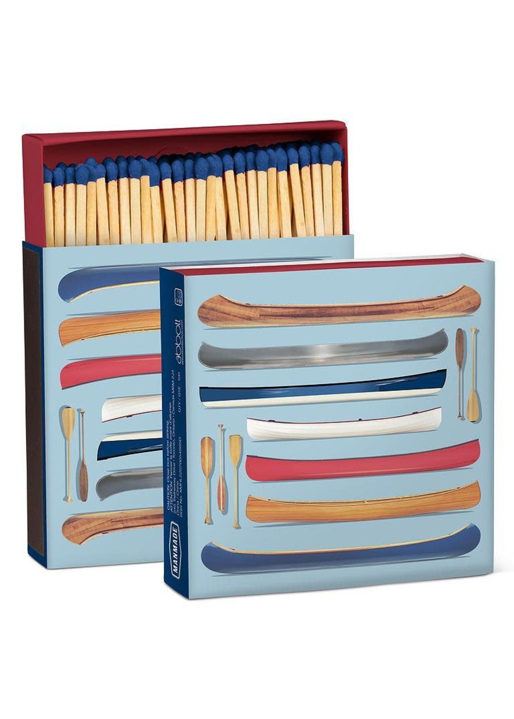 Stacked Canoes Matches. 100 Sticks