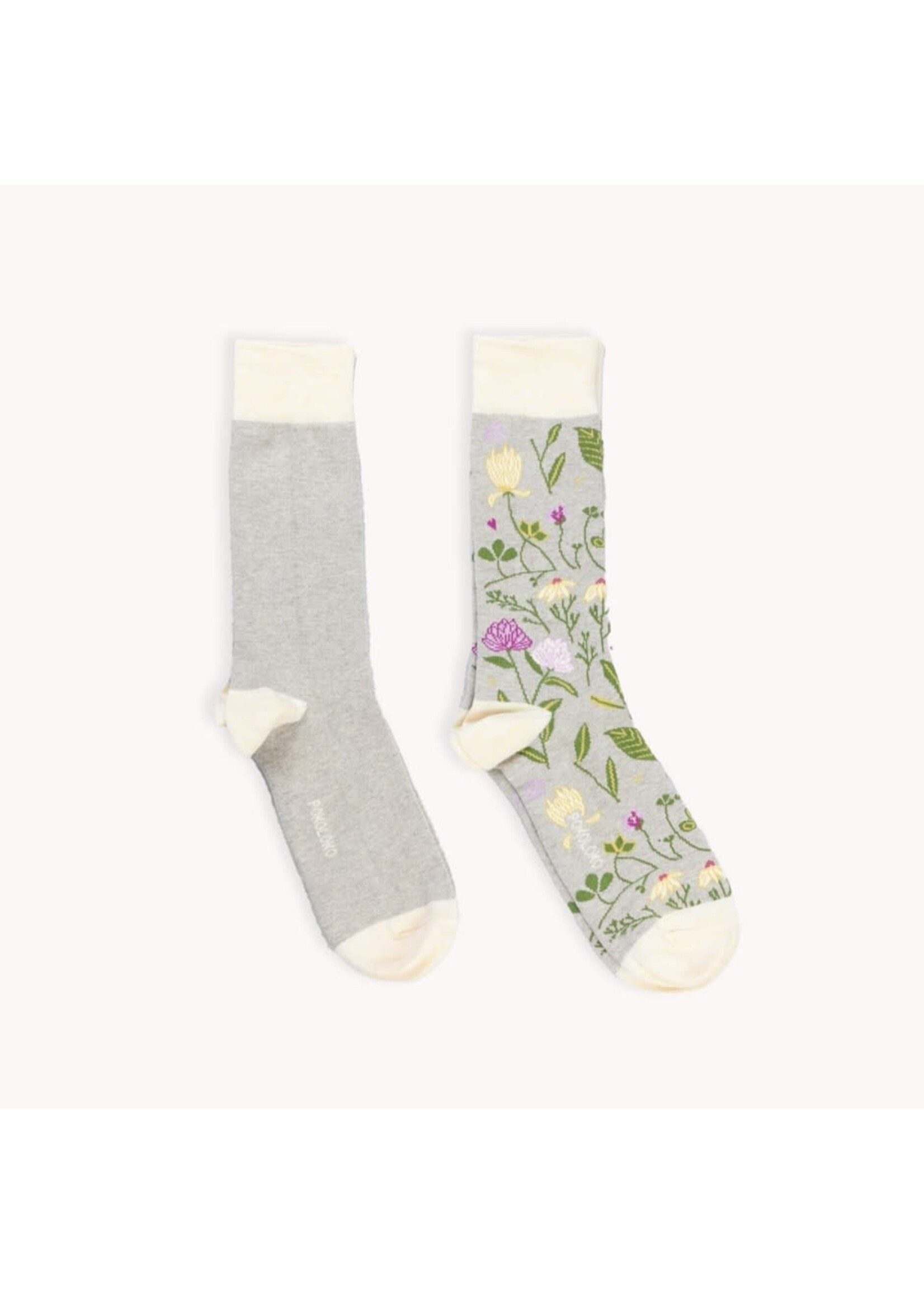 Botanical & Solid Pima Socks - Pack of 2 - Garden - S/M