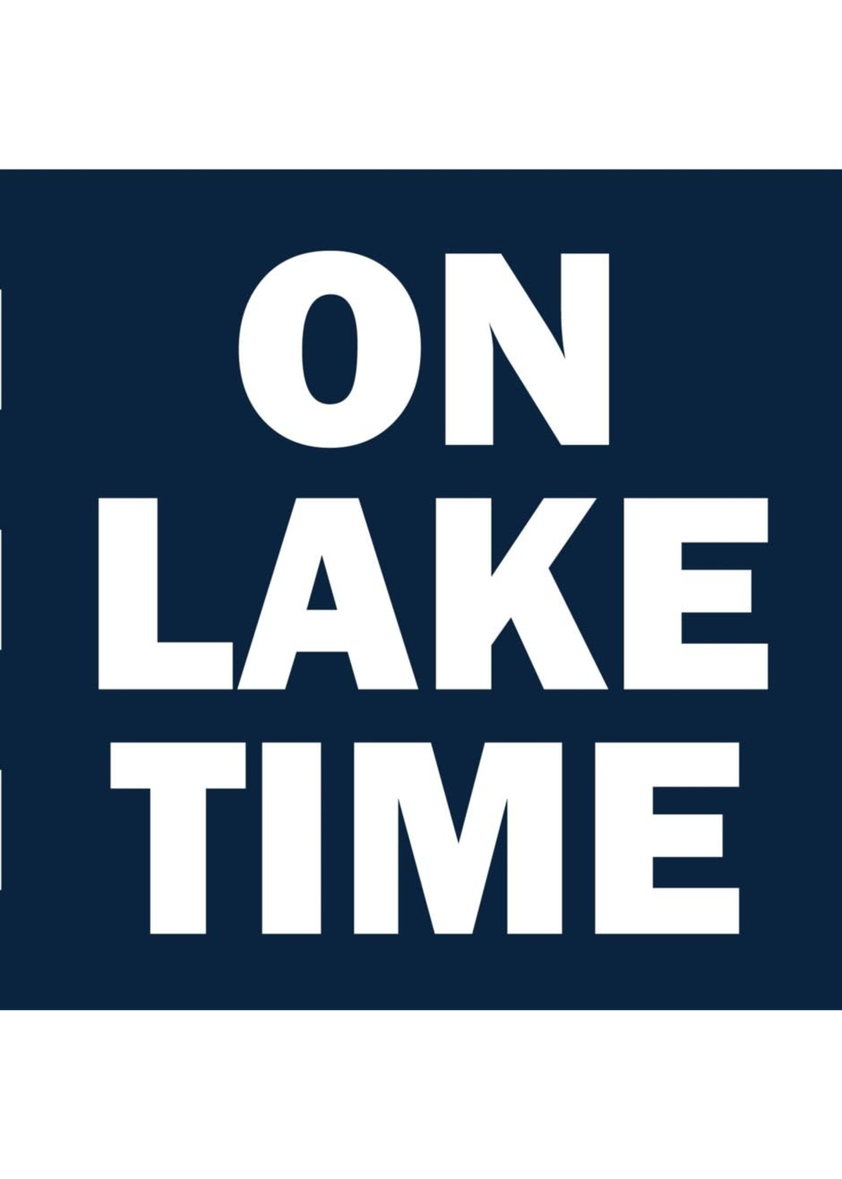 On Lake Time - Quip Cocktail Napkin