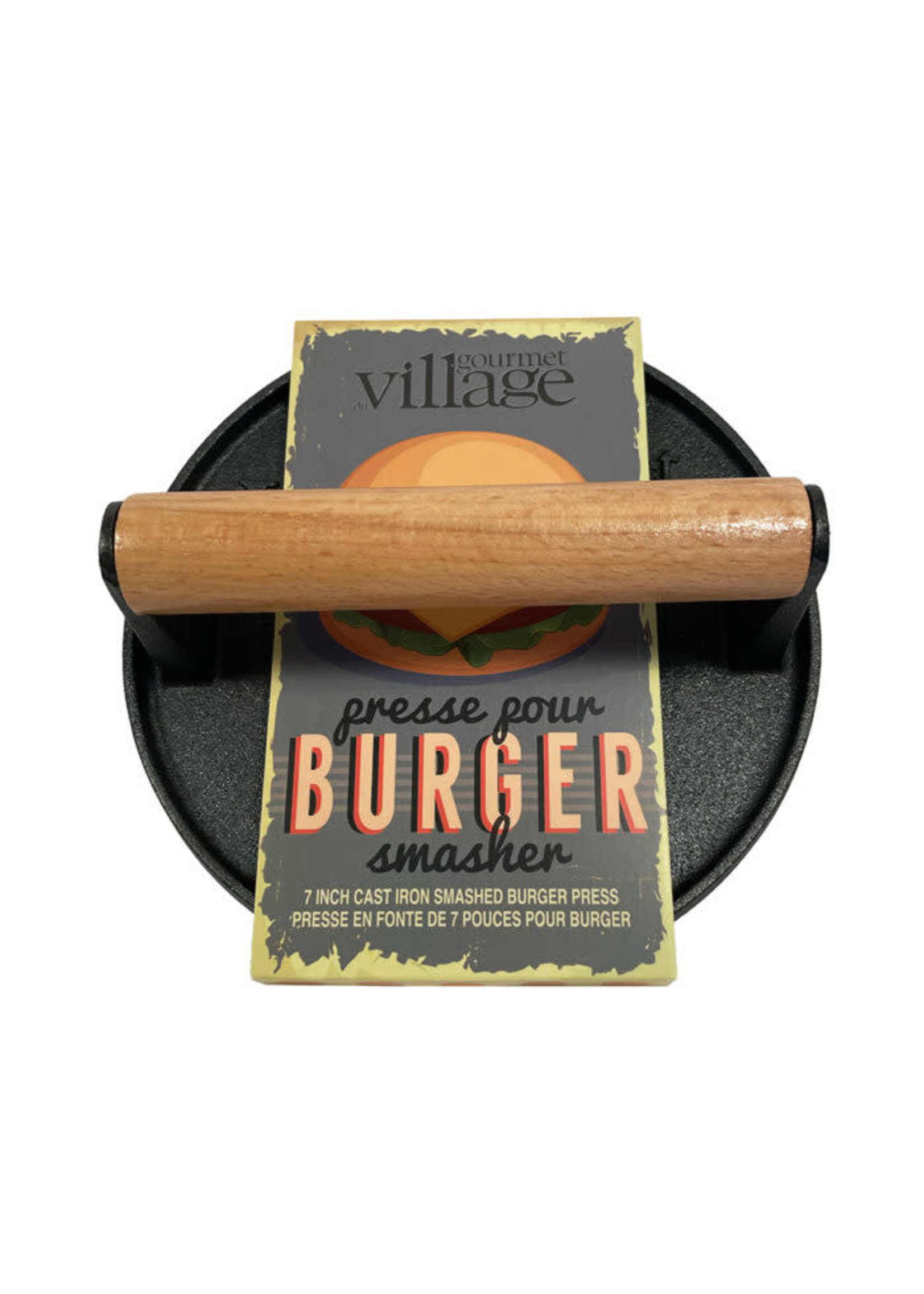 Gourmet du Village Cast Iron Burger Smasher