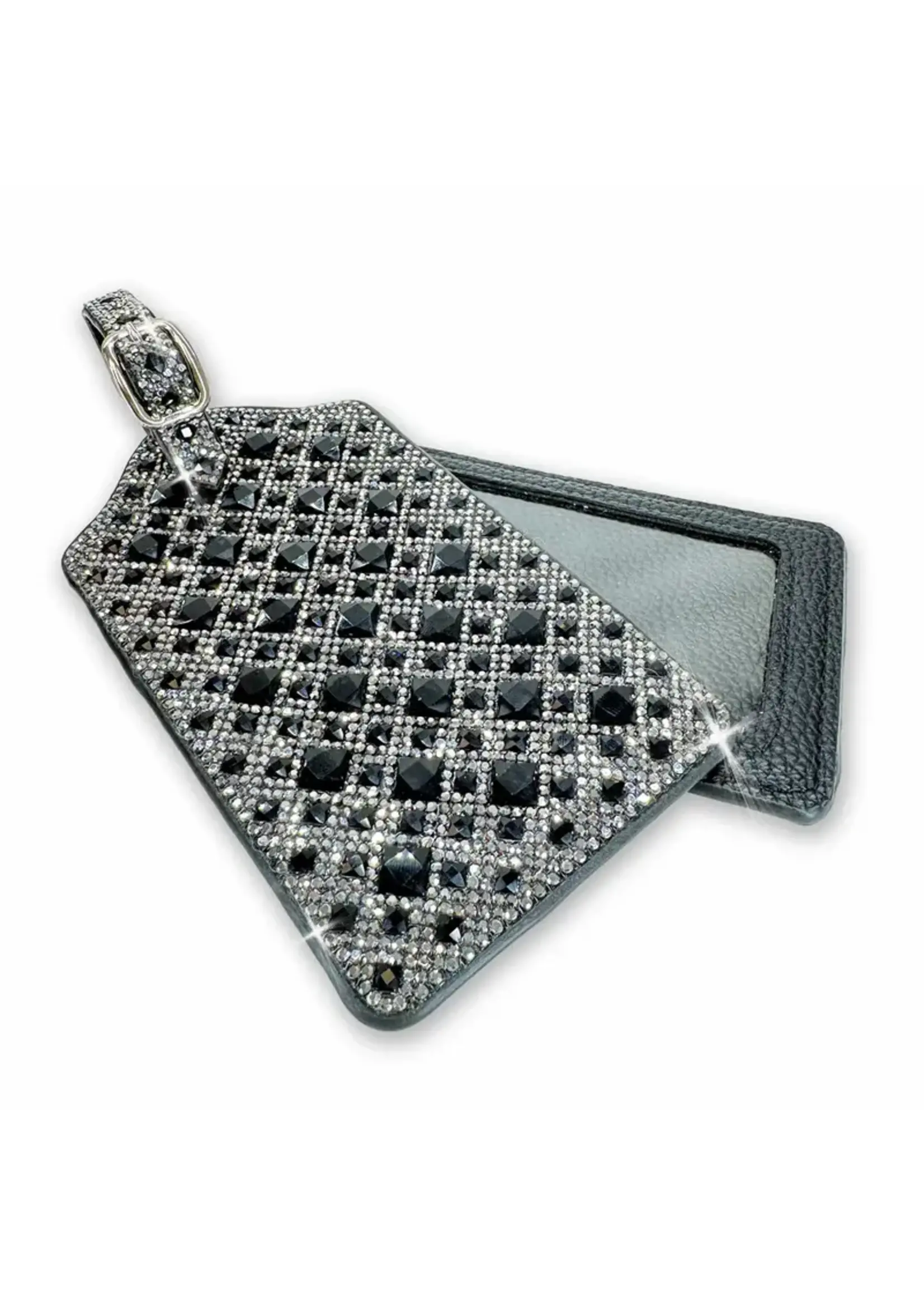 Jacequeline Kent CRYSTAL LUGGAGE TAG BLACK
