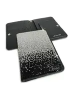 Jacqueline Kent FLOWER POWER PASSPORT HOLDER BLACK OMBRE