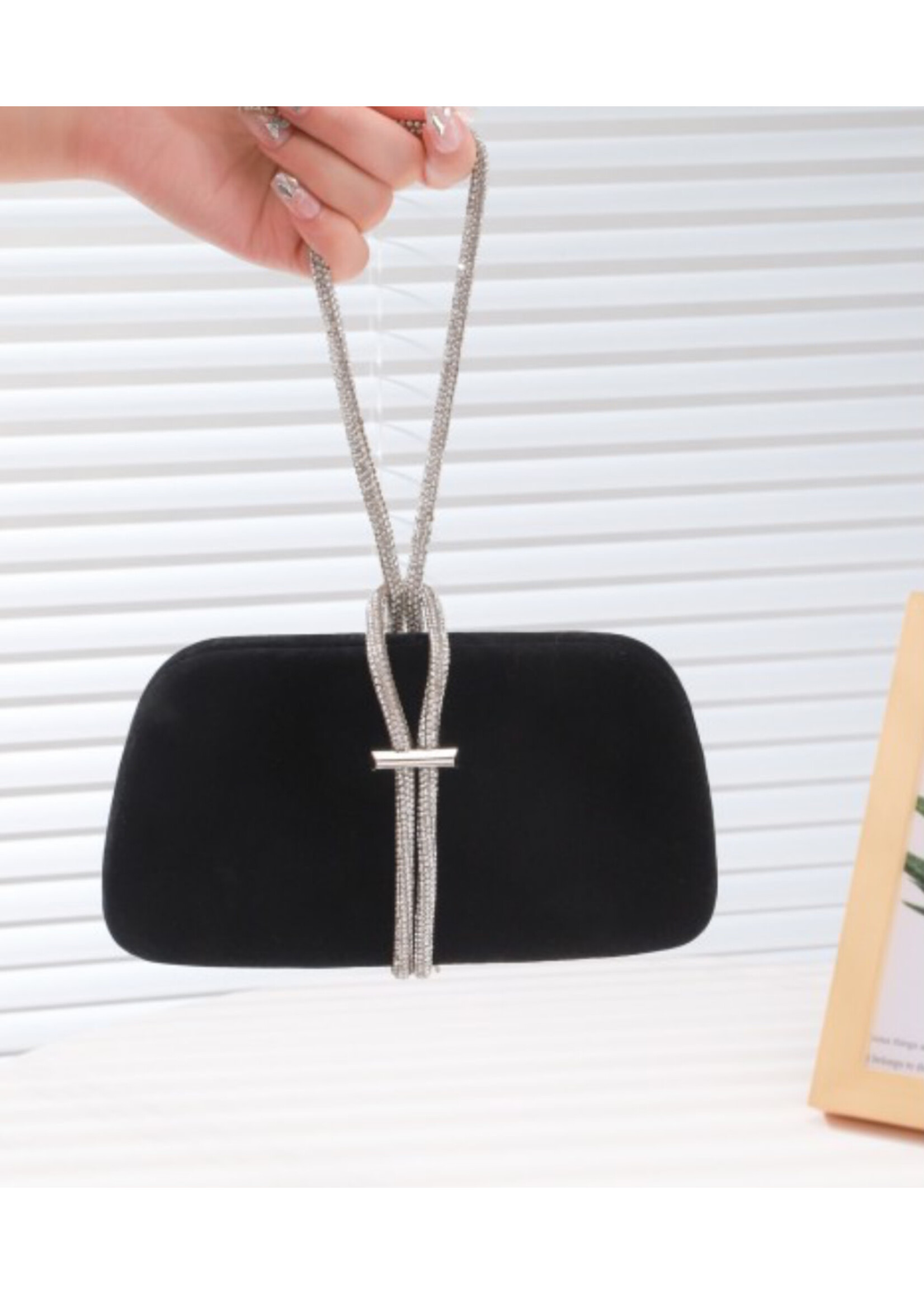 Evening Bag - black with strap