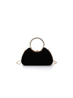 Clutch with Clear Crystals