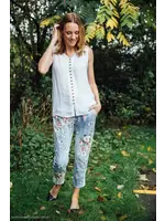 Papillon Stretch Floral Jean Look Pants