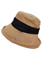 Casual Hat shapeable brim turned  Natural