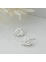 Glee Elaborate Heart Earrings-silver