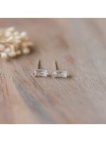 Glee Gracious Studs-silver/clear