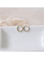 Glee Kinship Studs-gold/clear