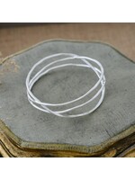 Wild Abandon Entwined Bangle - Silver
