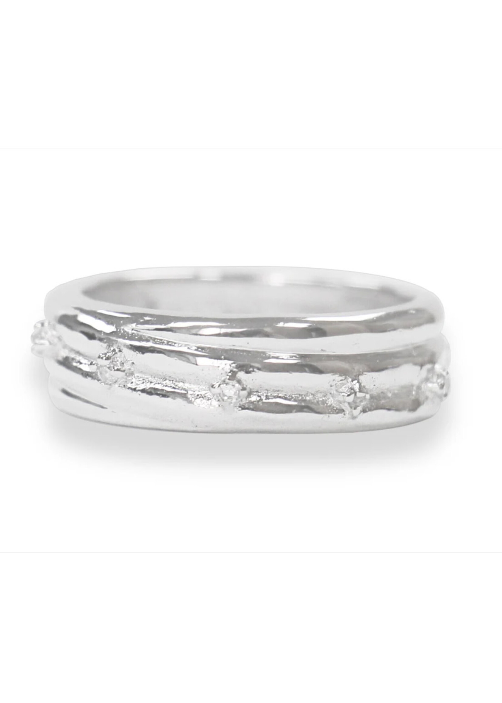 Sterling Silver w Cubics Ring