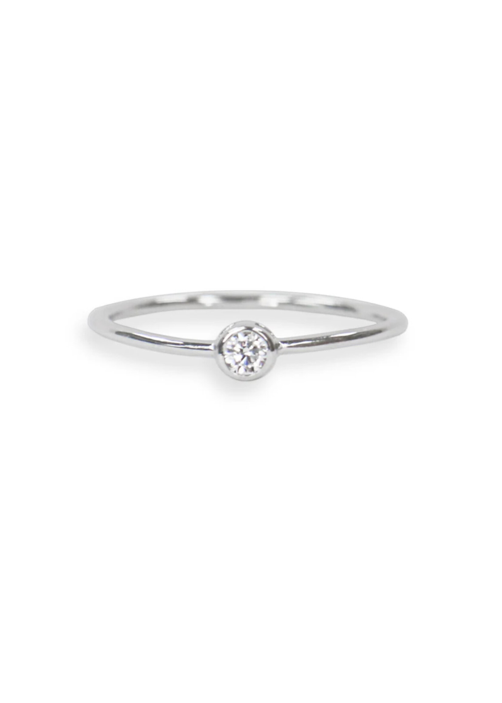 Sterling Silver Ring w CZ R17