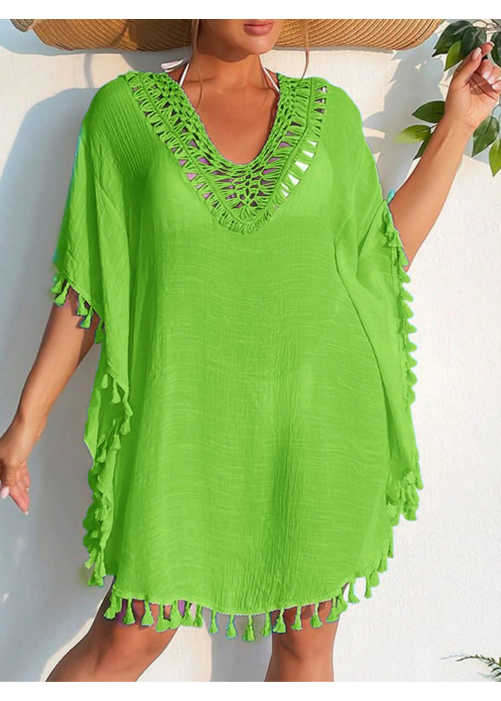 Lace Top W/ Fringes