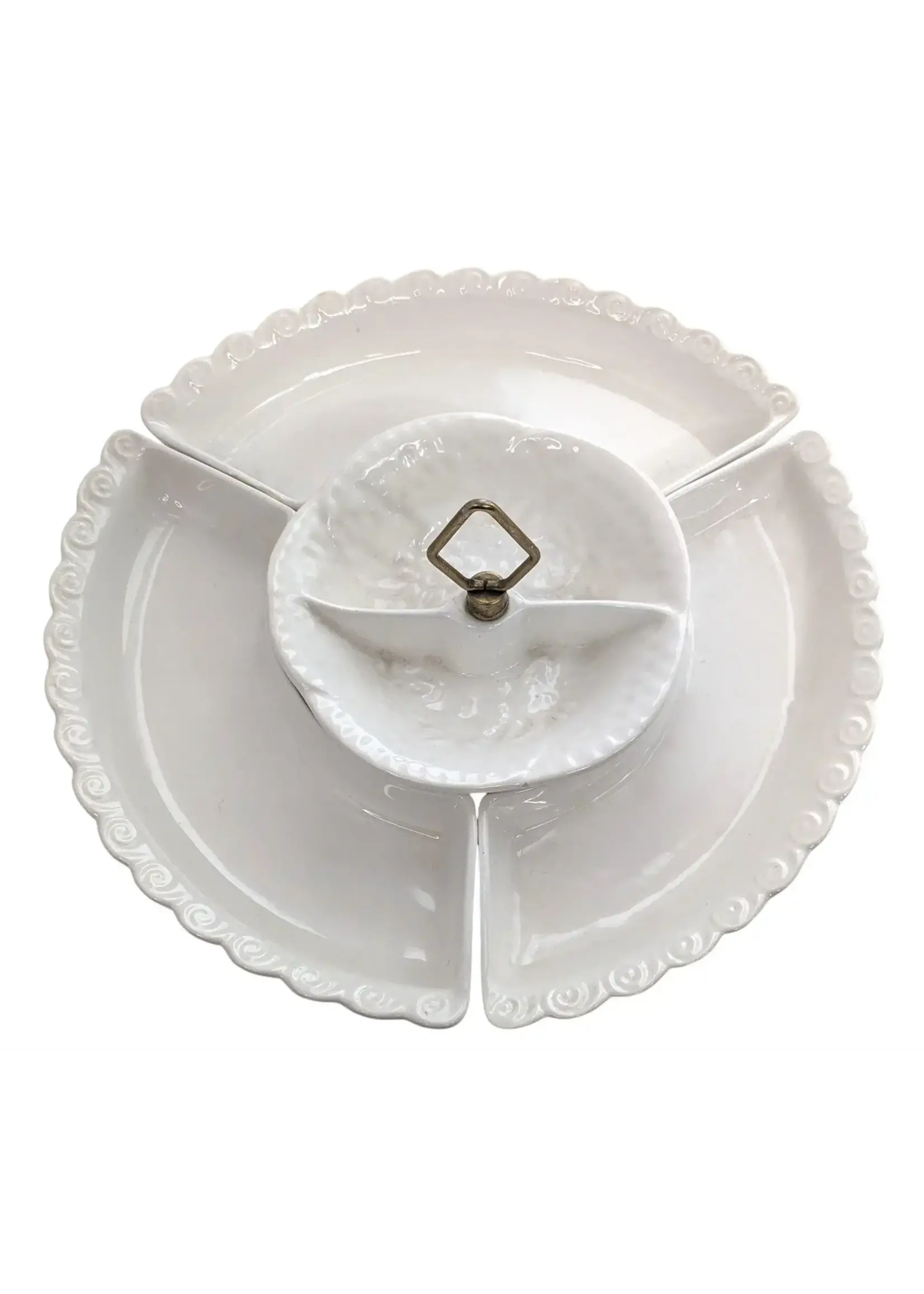 California Pottery Divided Serving Dish