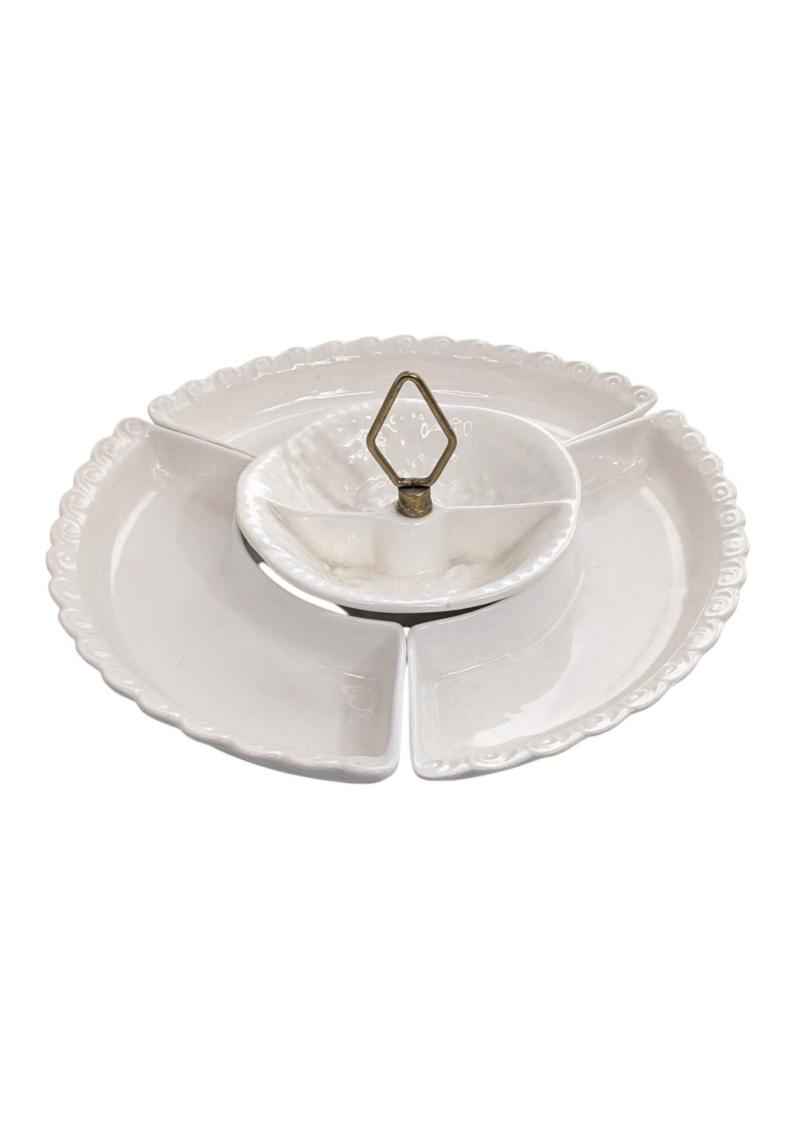 California Pottery Divided Serving Dish