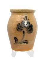 Pottery crock With Floral Design