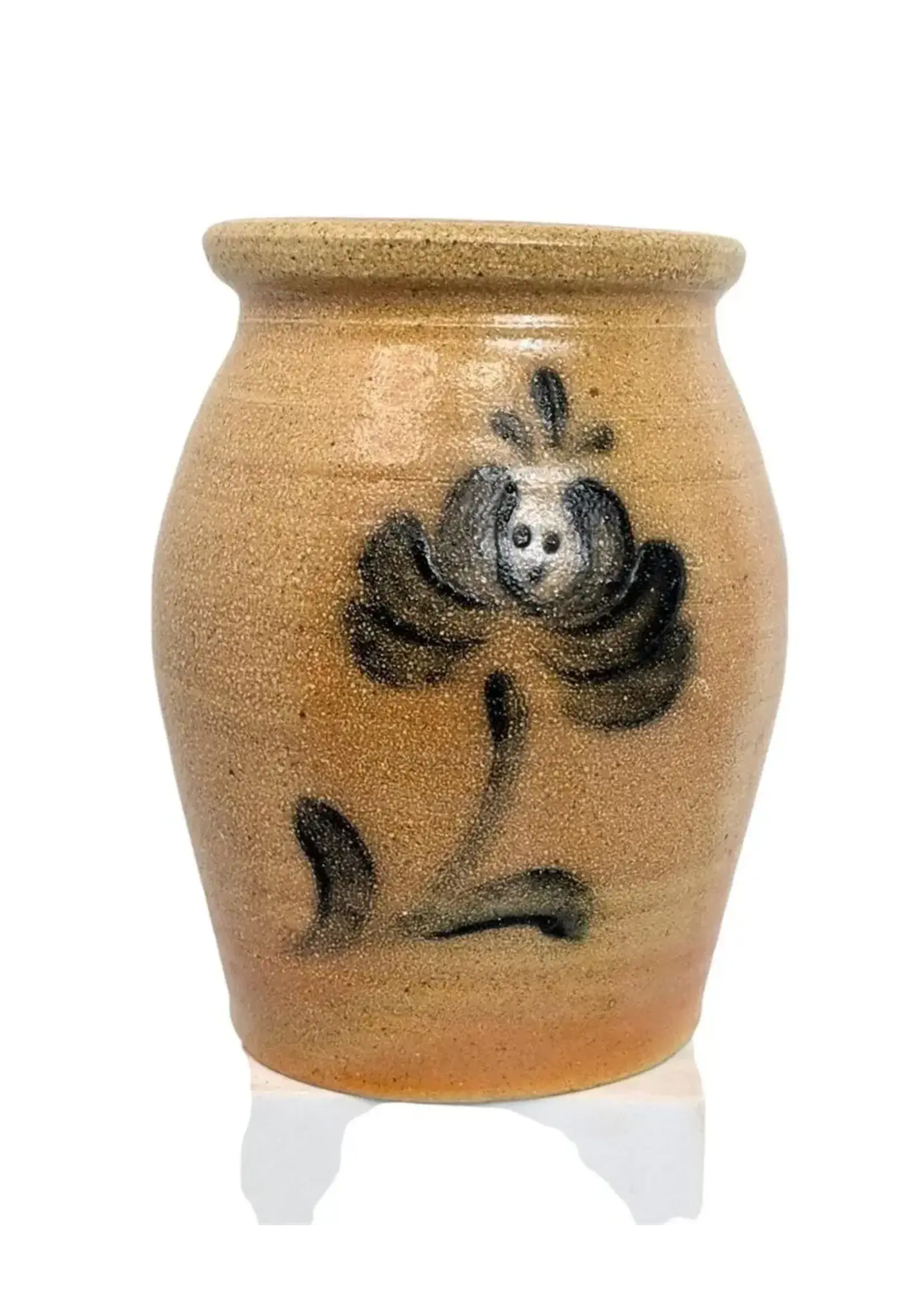 Pottery crock With Floral Design
