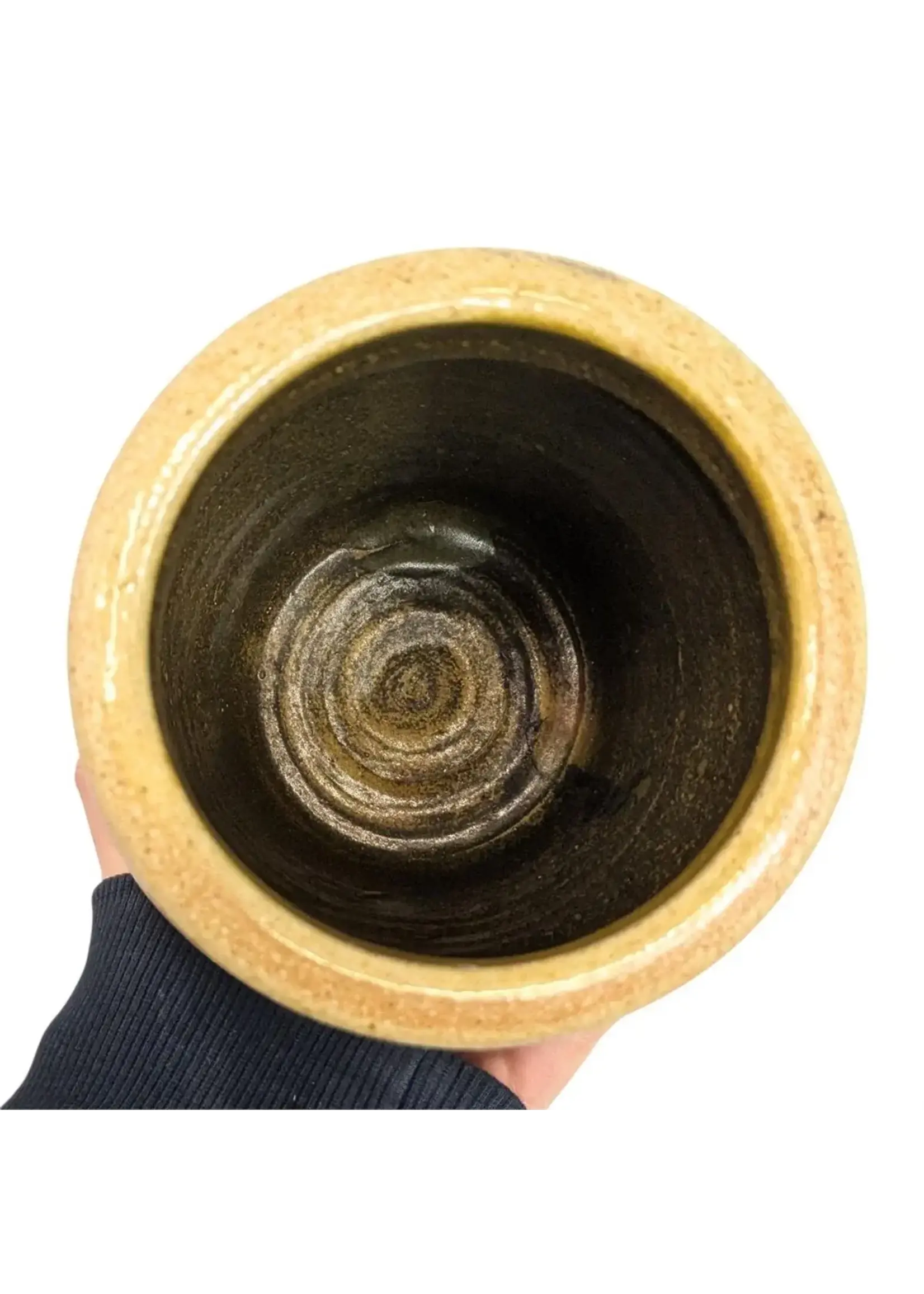 Pottery crock With Floral Design