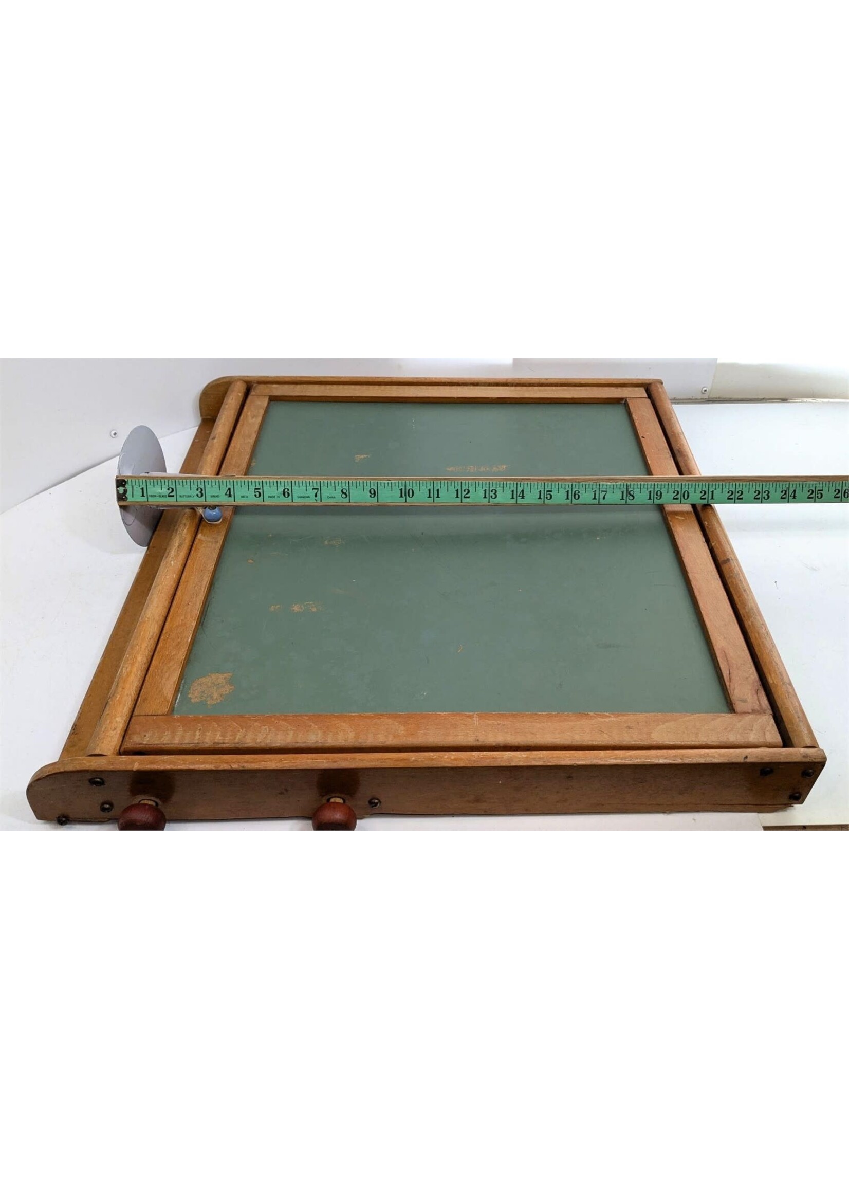1940s Children's Folding Chalk Board Desk Setup