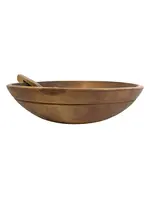 Antique Quebec Chestnut Butter Bowl Set