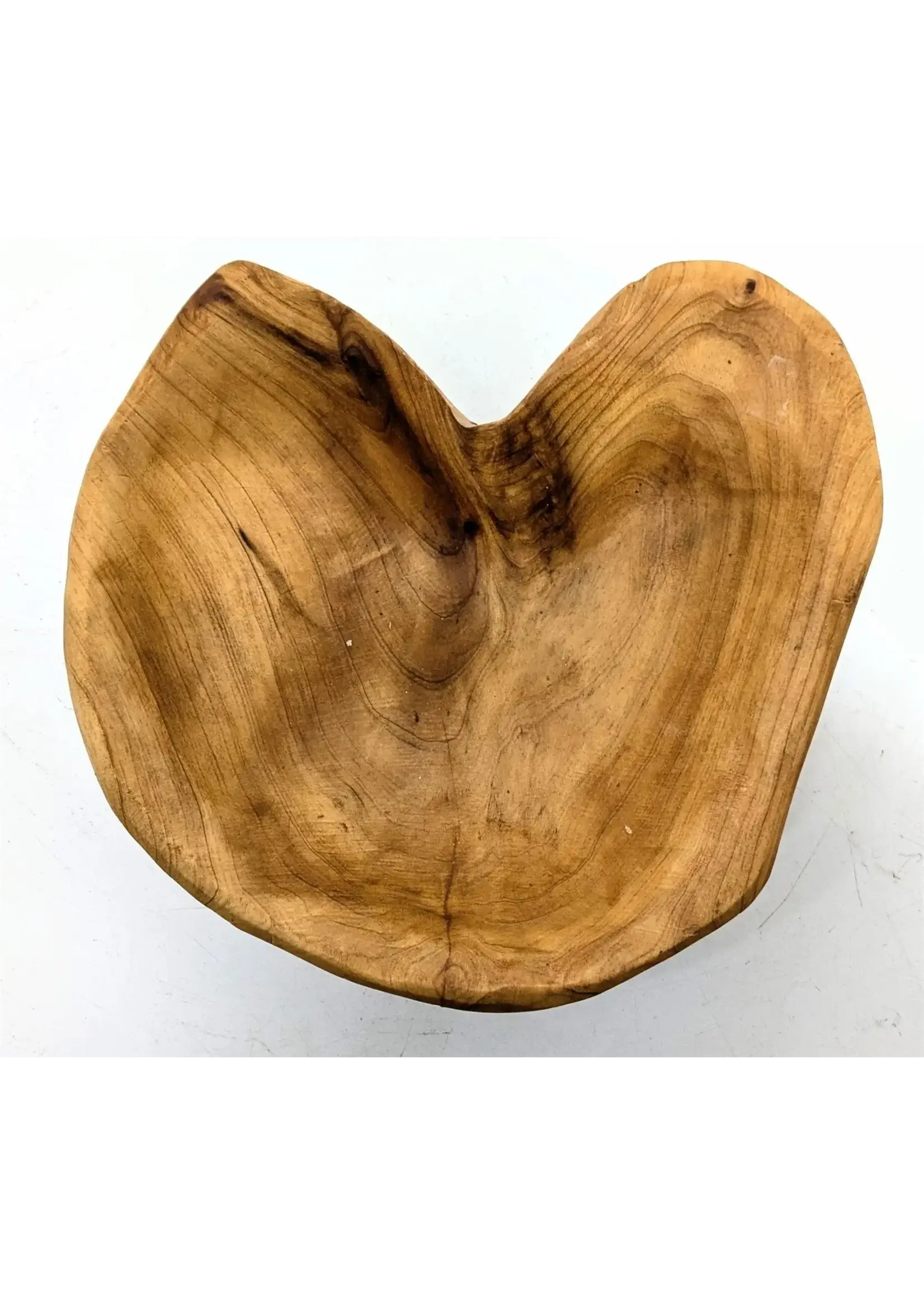 Hand-Carved Natural Hardwood Bowl