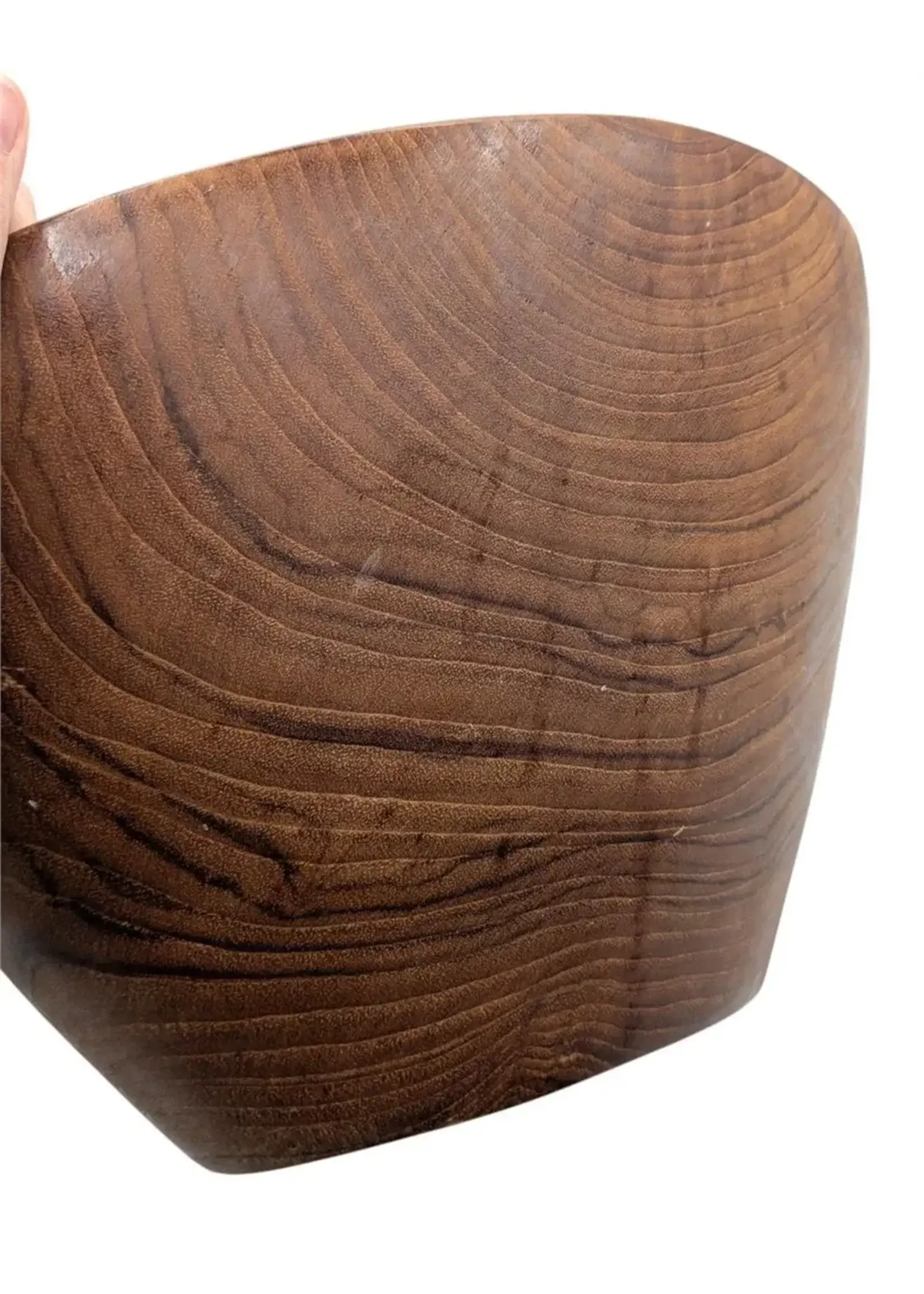 Handcrafted Wood Serving Bowl