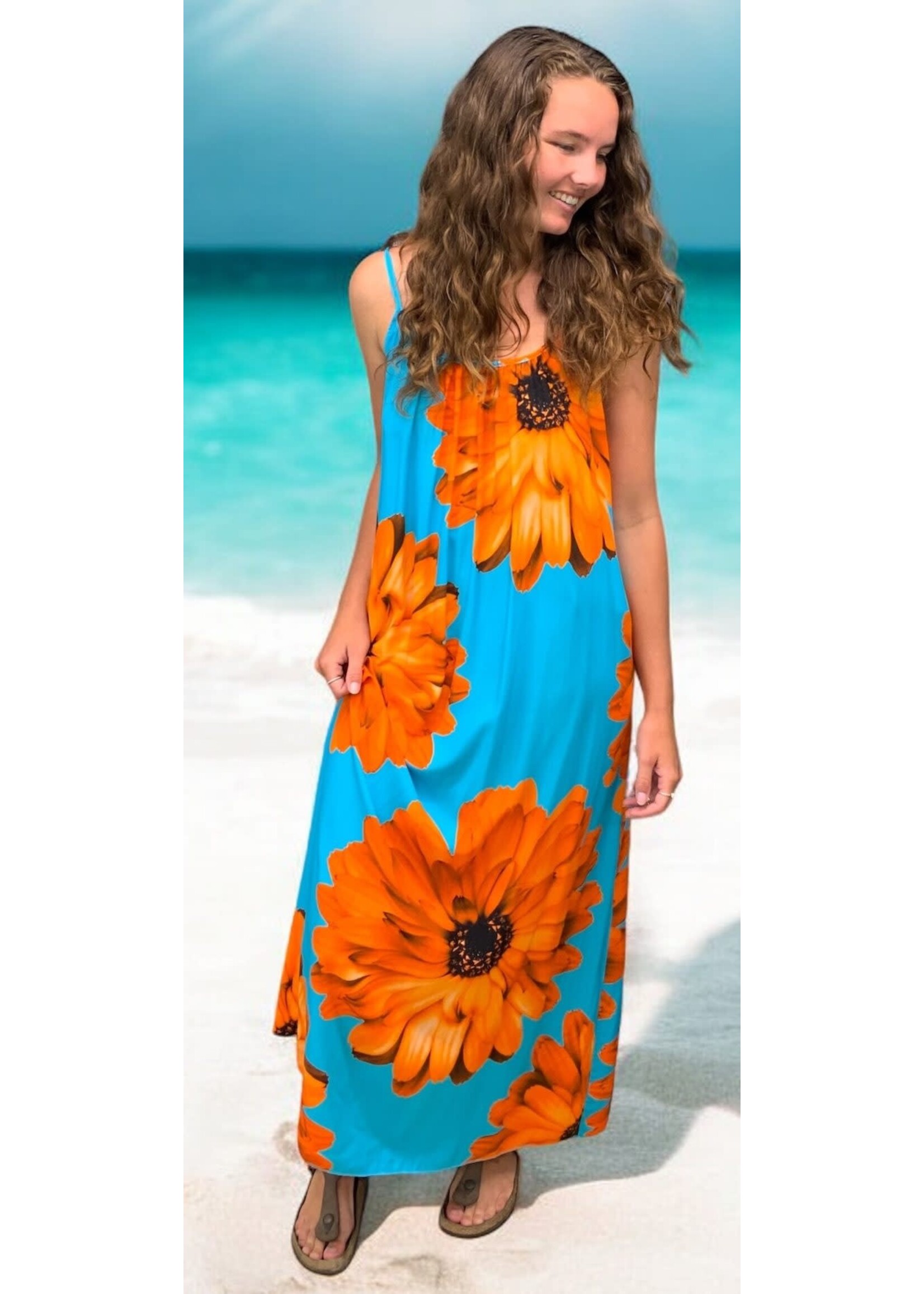 Plum Loco FUN DAISY TANK DRESS