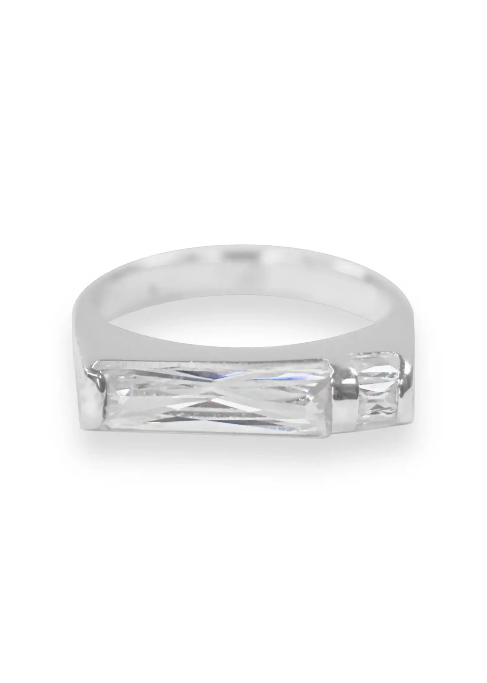 Sterling Silver Ring W Cubics