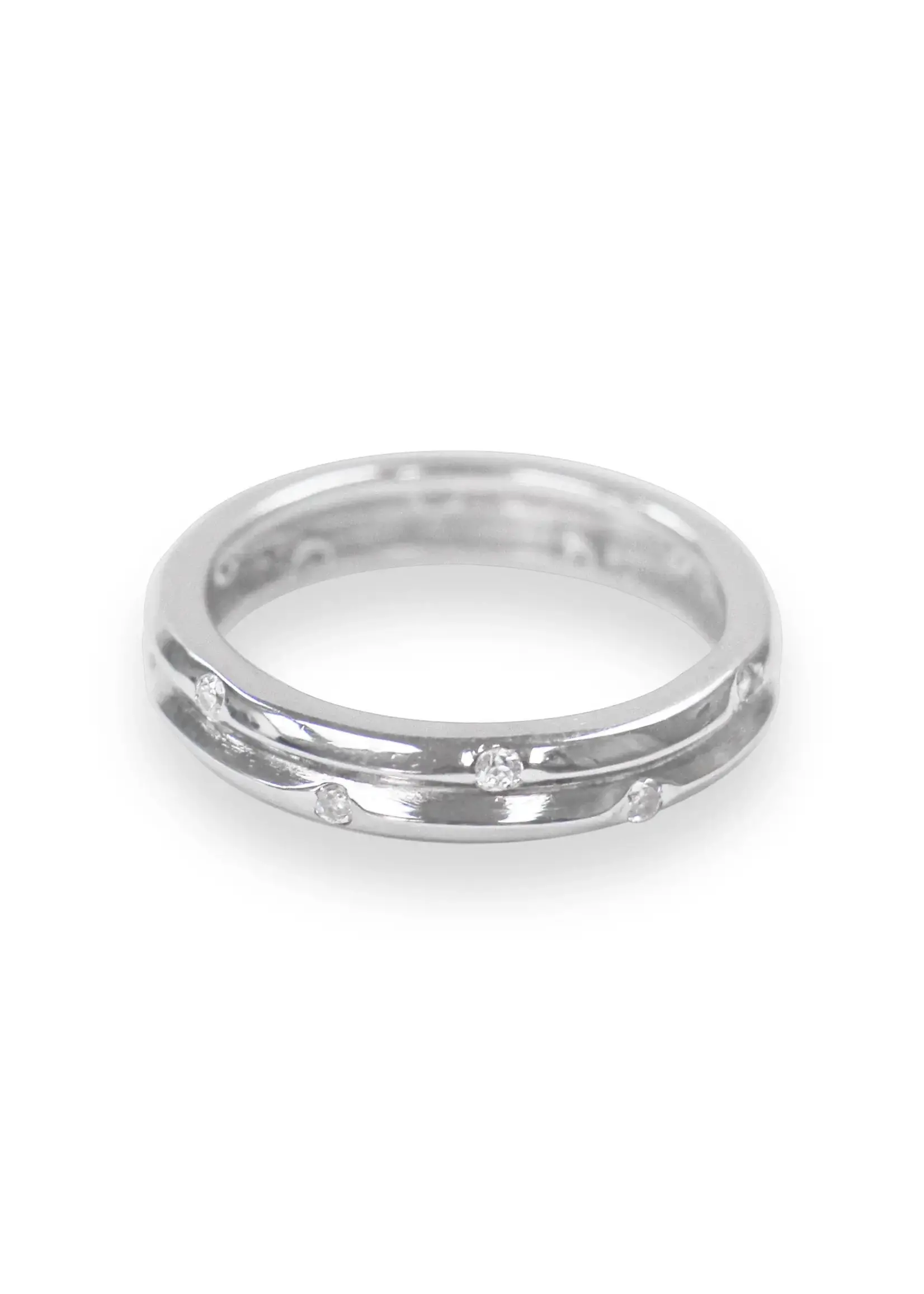 Sterling Silver Ring w cubics