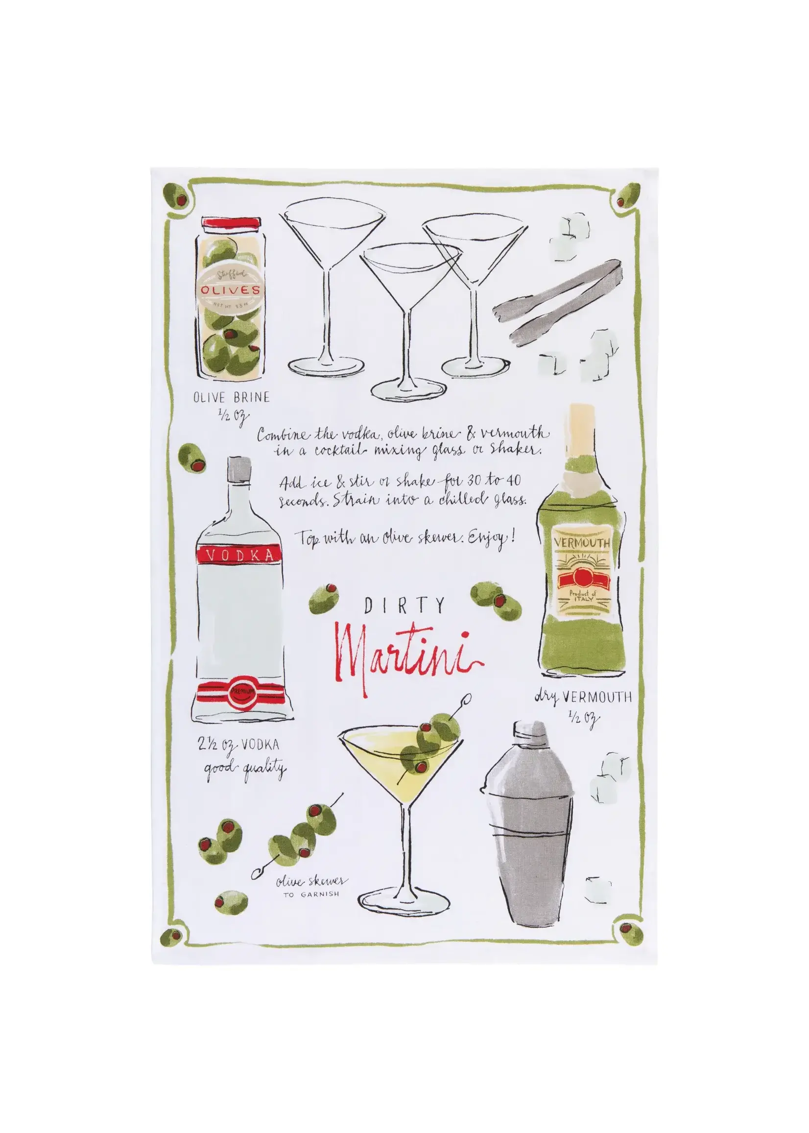 Martini Dish Towel