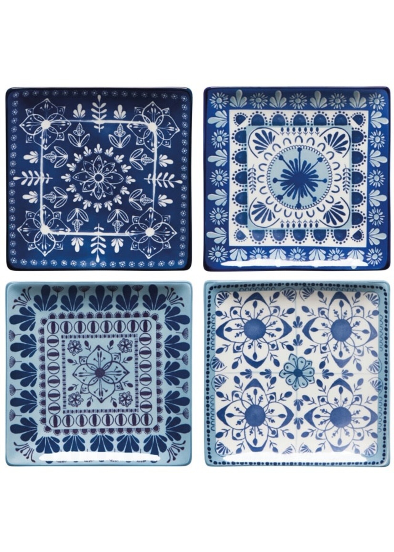 Porto Stamped Plates Set of 4