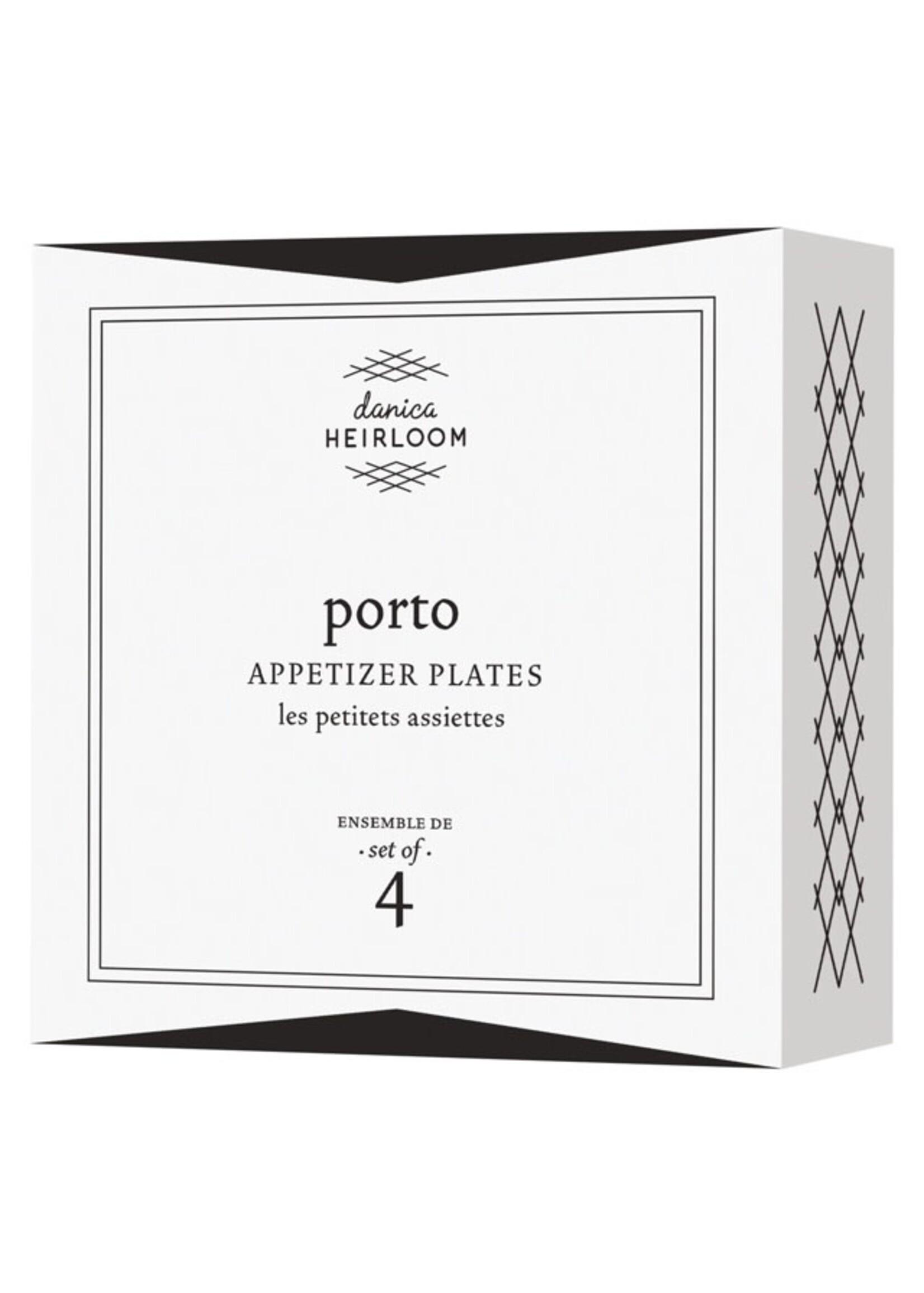 Porto Stamped Plates Set of 4
