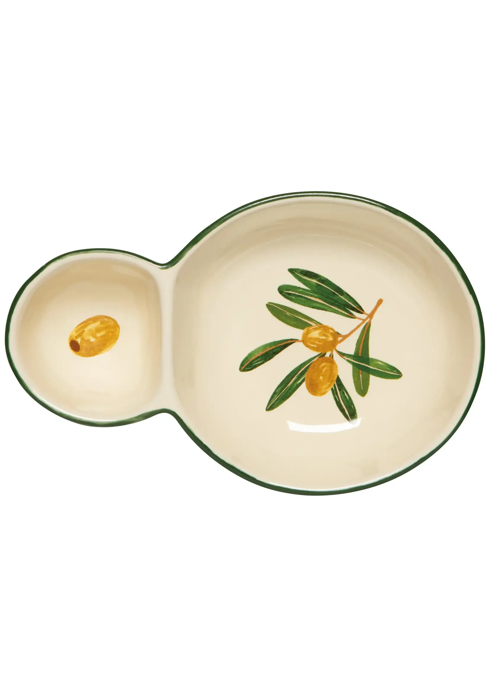 Olive Divided Dish