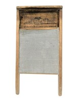 Wood Bulldog Washboard by McFarlane Mfg Co