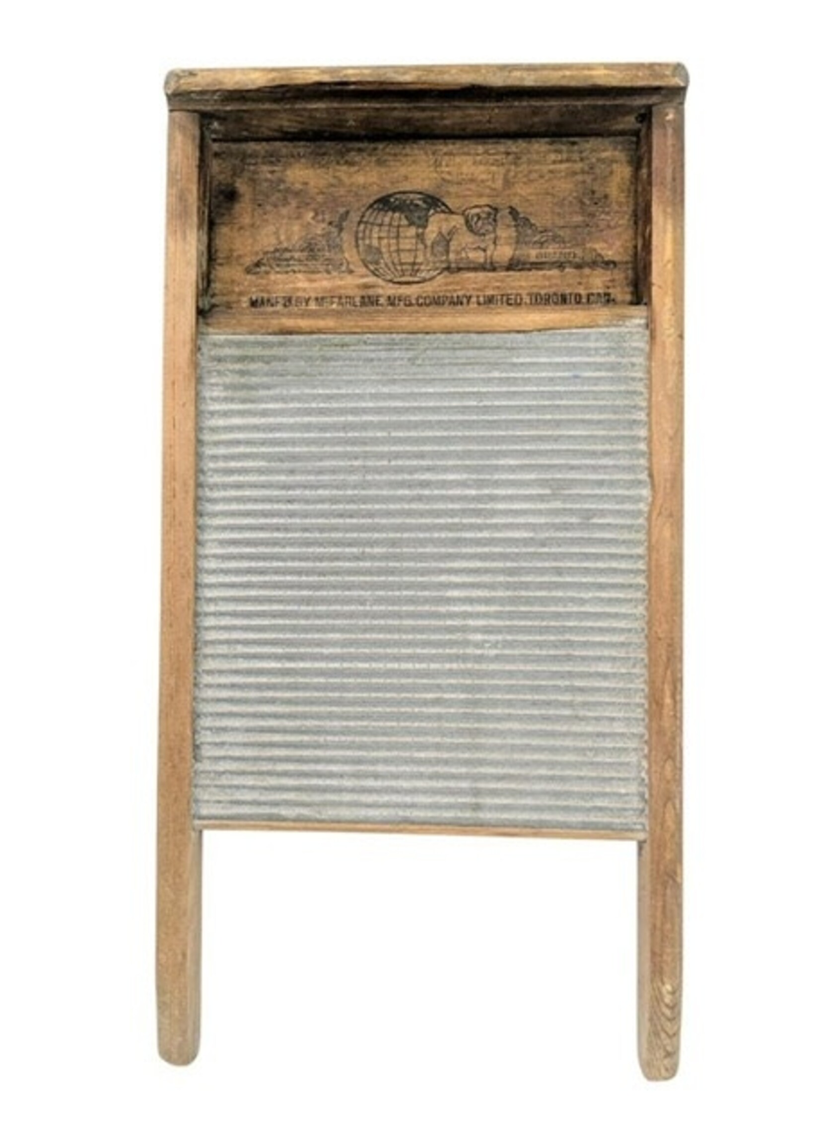 Wood Bulldog Washboard by McFarlane Mfg Co