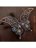The Grumpy Toad Grand Butterfly Wire Sculpture