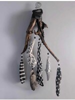 The Grumpy Toad Driftwood Hanging Sculpture