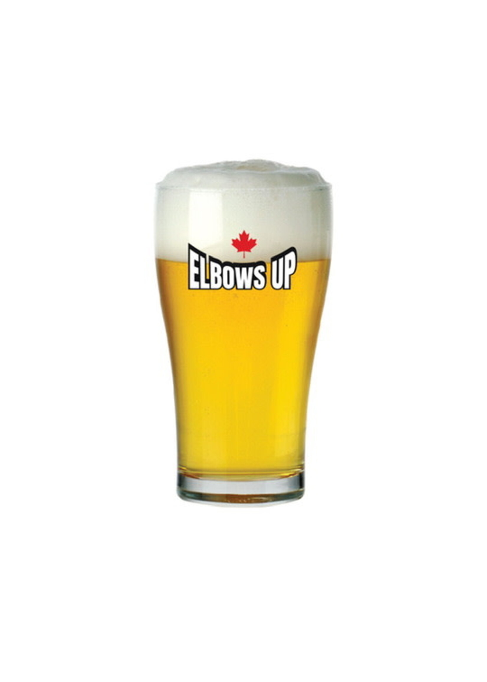 ELBOWS UP 22oz Conical Beer Glass